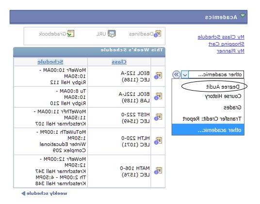 PeopleSoft的学位审核